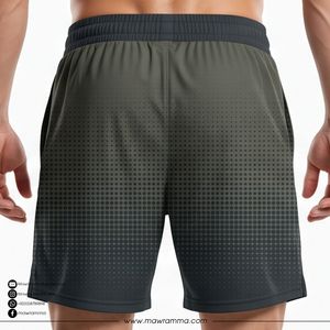 Shorts de bain pour hommes à motif à pois, séchage rapide, avec cordon de serrage, style sportif, avec poches, taille mi-haute, de haute qualité - Product Image 2