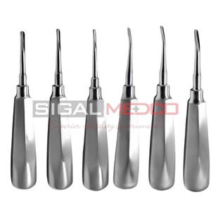 Juego de Elevadores Dentales Manuales de Acero Inoxidable Francés a Precio Económico, 6 Fórceps para Extracción de Dientes, Elevadores de Raíz para Cirugía - Product Image 2