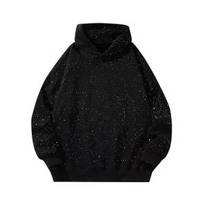 Sudadera con Capucha de Invierno para Hombre con Pedrería OEM Partner - Forro Polar de Poliéster/Algodón, Ajuste Holgado, Estilo Oversize, Casual, Streetwear, Digital Quick - Product Image 2