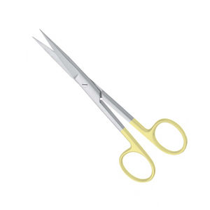 Ciseaux chirurgicaux de qualité supérieure, plaqués or, 5,5 pouces, TC, droits, professionnels, pour salle d'opération, prix avantageux - Product Image 2