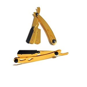 Navaja de Afeitar Manual Plegable de Acero Inoxidable Estilo Clásico, Económica, para Hombre, Afeitadora de Barba y Rostro con Una Sola Cuchilla - Product Image 4