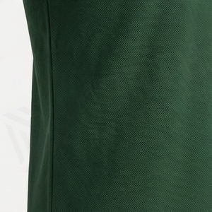 <b>Men's</b> Solid <b>Green</b> Short Sleeve <b>Polo</b> <b>Shirt</b> Cotton Pique Knitted Breathable Casual Style Regular Fit - Product Image 5