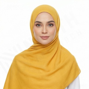 ผ้าคลุมศีรษะคุณภาพสูง ผ้าฮิญาบยืดหยุ่น ผ้าฝ้ายเรียบ ผ้าพันคอแฟชั่นสำหรับผู้หญิง ผ้าฮิญาบมัสลินเนื้อผ้าฝ้ายผสมใยไผ่ ผู้จำหน่ายผ้าฮิญาบเนื้อนุ่ม - Product Image 2