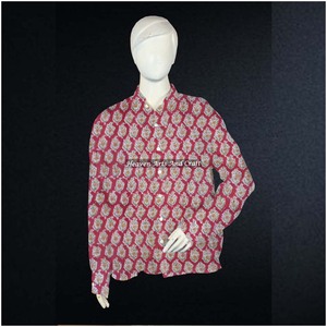 Colorful <b>Shirt</b> For <b>Women</b> Casual Summer Midi Neck Free Size Indian Style Casual Wear Beautiful Hand Block Printed Cotton Tunic - Product Image 4