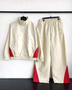 Men's Custom Plus Size Soft Shell Sport Suit Nylon Windbreaker <b>Jacket</b> with Training Pants Windproof Track <b>Jacket</b> Ensemble - Product Image 1