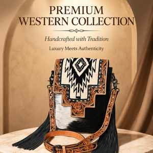 Sac messager en cuir de vachette fait main avec tapis de selle, motif floral en cuir ciselé à la main, style western avec franges, sac bandoulière pour femme - Product Image 4