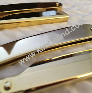 Stainless Steel Barber <b>Swing</b> Lock Razors <b>Single</b> Blade Smooth Feel Salon Quality Straight Face - Product Image 3