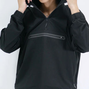 บริการ OEM ราคาขายส่ง เสื้อแจ็คเก็ตกันน้ำสำหรับผู้ชาย เสื้อแจ็คเก็ตกันลมแบบ Anorak สั่งทำได้ ขนาดใหญ่ ระบายอากาศได้ดี - Product Image 6