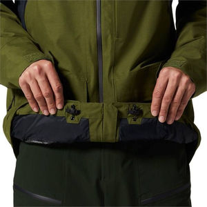 Veste à capuche pour femme, color block, manches longues, fermeture éclair, imperméable, vêtement d'extérieur d'hiver, style utilitaire, design contrasté - Product Image 4