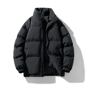 Chaqueta Acolchada Personalizada para Hombre, al por Mayor, Resistente al Viento, de Secado Rápido, con Exterior de Spandex, Relleno de Poliéster, Capucha y Logotipo Impreso, para Invierno - Product Image 2