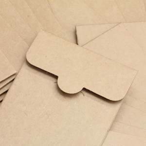 Bolsas de Papel Kraft Grueso, Bolsas Cuadradas de Cartón Reciclado para Cintas, Espejos, Tarjetas, Embalaje Promocional Ecológico - Product Image 2