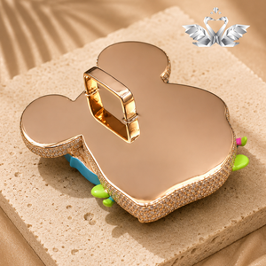 Pendentif Ours Cartoon Personnalisé en Argent Sterling 925 avec Moissanite VVS, Bijoux Hip Hop - Product Image 3