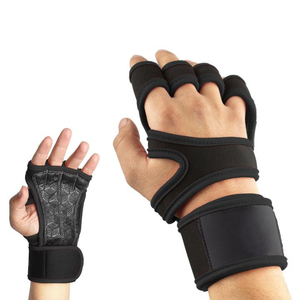 Guantes de Gimnasio de Medio Dedo con Soporte para Muñeca, Transpirables, Ecológicos, de Nailon/Poliéster/Rayón, Resistentes, Antideslizantes, Protección Avanzada - Product Image 5