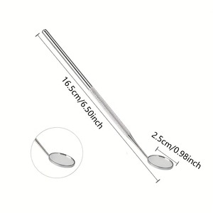 Dental Inspection <b>Tools</b> Mirror 2/3pcs Set Portable <b>Storage</b> <b>Box</b> Reusable Women Grafted Eyelashes Manual Ergonomic Grip Stainless - Product Image 2