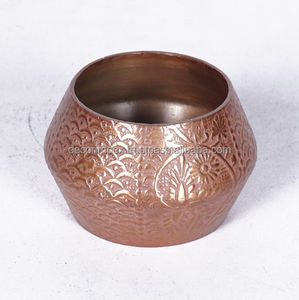 Rond de serviette New Look fabriqué à la main ronds de serviette en laiton stockés décoration de table de mariage et de fête - Product Image 1