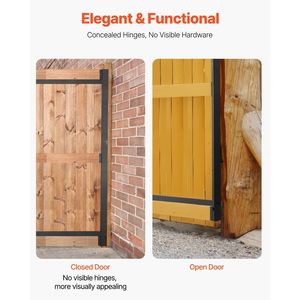 Kit di costruzione cancello regolabile anti-cedimento a tutta altezza, adatto per aperture di 60-96 pollici e recinzioni alte 6-7 piedi - Product Image 6