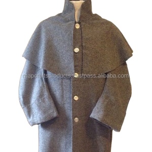 Venta al por mayor personalizado de alta calidad de los hombres de las mujeres largas de invierno británico grandes abrigos de lana de abrigo de tamaño grande a prueba de agua Stock-Características - Product Image 3