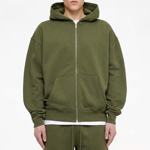 Sudadera con capucha de forro polar al por mayor para hombre, sudadera con capucha de forro polar con cremallera, suministro de fábrica de marca privada - Product Image 2