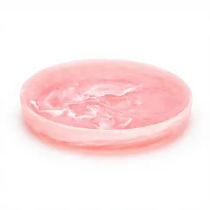 Bol en résine crème polie fait main, design minimaliste pour servir les aliments, usage domestique - Product Image 2