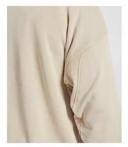 Sudaderas con capucha de invierno de algodón grueso de 400 gramos al por mayor, personalizables con impresión y bordado, estilo urbano, con logo personalizado, oversize, con acabado ácido - Product Image 4