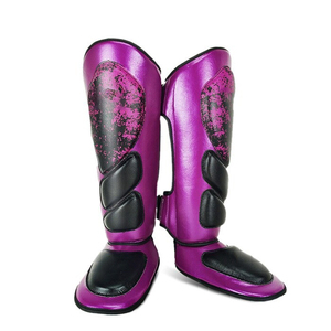 High Quality Cowhide Shin Guards MMA Taekwondo Boxing Muay Thai-New Design Heavy-Duty Breathable Waterproof Customizable Shin - Product Image 2