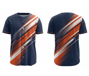 Camiseta de Béisbol Personalizada, Proveedor de Ropa Deportiva OEM, Camiseta con Logotipo y Números Personalizados |   Base de Poliéster Transpirable - Product Image 2