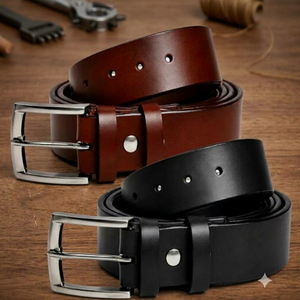 Cinturón de Cuero Genuino de Vaca de Lujo para Hombre, Diseño Ejecutivo, 3.8 cm de Ancho, Hebilla de Aleación, Opción de Logotipo Personalizado, ¡Oferta! - Product Image 4