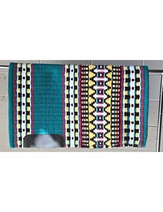 Couverture de selle western artisanale de qualité supérieure en laine pour concours hippique, équitation en sentier et ranch - Product Image 3