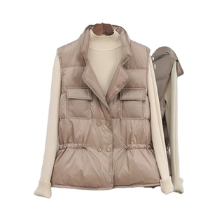 Mujer nueva ropa de invierno abajo abrigo invierno abajo chaleco mujer corto sin mangas chaleco chaqueta Bodywarmer chaleco - Product Image 1