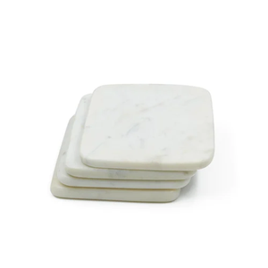 Sous-verres modernes en marbre, écologiques et durables, lavables, en pierre naturelle, pour table basse - Product Image 3