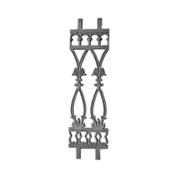 Nouvelle conception de balustrade sans cadre en fer forgé de luxe pour villa, balcon, escalier et terrasse