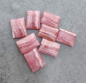 Rodocrosita Natural, Forma Rectangular, Cabujón, Parte Posterior Plana, Calibrada, Gema Suelta para Joyería - Product Image 6