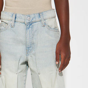 Pantalones de mezclilla azules para niños, económicos, con tacto suave, material duradero, con diseño de logotipo personalizable para compras al por mayor. - Product Image 3