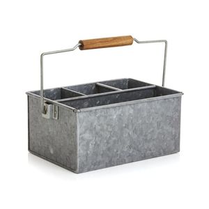 Boîte de rangement pour couverts en métal, idéale pour organiser les ustensiles de table et améliorer l'aménagement intérieur de la cuisine - Product Image 4