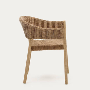 เก้าอี้แขนพัก โครงไม้สักแท้ ดีไซน์มินิมอล สไตล์สวน สำหรับตกแต่งบ้าน - Product Image 3