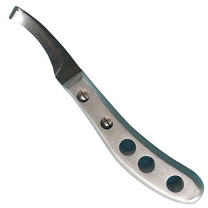 Cuchillo para pezuñas con mango de aleación de aluminio, herramientas de herrador para recortar pezuñas y reparar herraduras, equipo para caballos - Product Image 1