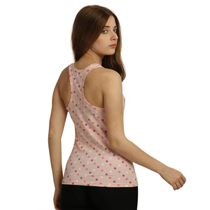Top sin mangas rosa con lunares para mujer 2026, ajuste ceñido, estilo casual para verano, uso diario y estilo urbano - Product Image 3