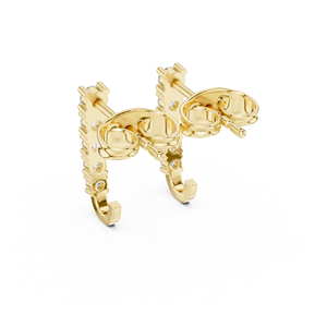 Pendientes de Aro con Cinco Piedras de Diamante Cultivado en Laboratorio, Corte Redondo, Oro Amarillo de 14K/18K, DEF VVS, Minimalistas, Regalo de Aniversario, Venta al Por Mayor ODM - Product Image 5