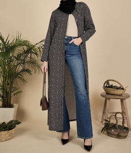 Best Selling Beautiful Dubai Women <b>Abaya</b> Traditional Islamic Muslim Clothing & Accessories Floor Length Long Sleeves Front Open - Product Image 1