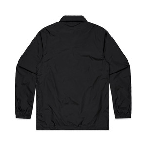 Blouson Bomber Homme Noir en Polyester Tissé, Col Rabattu, Fermeture Éclair, Imperméable, Décontracté, Hiver, Coupe Classique, Logo Personnalisé sur le Devant - Product Image 2