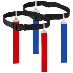 <b>Magic</b> Buckle Rugby Flag <b>Set</b> Polyester Hot Sale Custom Flag Football Belt Accessories for Football Game Player Belts - Product Image 2