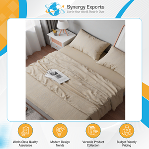 Made in India Outstanding Quality Vintage Style 4 Pcs Polyester Bedsheet Set Available for Sale at Direct Factory Rates - Product Image 3