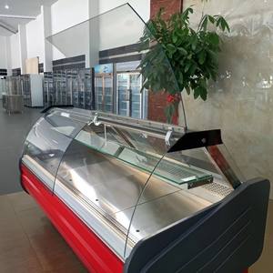 <span class=keywords><strong>Vitrina</strong></span> <span class=keywords><strong>Refrigerada</strong></span> de Acero Inoxidable de Alta Resistencia con Tapa Abatible, Iluminación LED Anticongelante para Exhibición de Frutas Frescas y Ensaladas - Product Image 6