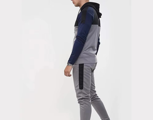 Ensemble de sweat-shirts à capuche pour sports d'hiver pour hommes HAWK EYE 2 en 1, motif uni, respirant, léger, doublé de polaire, OEM, décontracté, 100% coton - Product Image 4