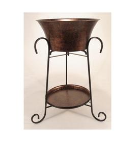 Bañera para Bebidas de Acero Martillado Premium con Soporte |   Enfriador de Hielo para Hoteles y Restaurantes - Product Image 4