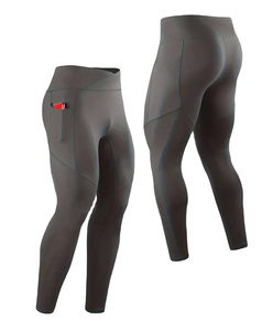 Leggings de Compresión para Gimnasio para Hombre OEM, Secado Rápido, Deportivos, con Bolsillo, Largos hasta el Tobillo, Estampado por Transferencia de Calor, Spandex/Poliéster Elástico - Product Image 1