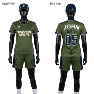 Uniforme de tennis en polyester et élasthanne de qualité supérieure 180 GSM, jaune fluo avec panneaux gris, impression par sublimation, broderie, logo personnalisé - Product Image 2