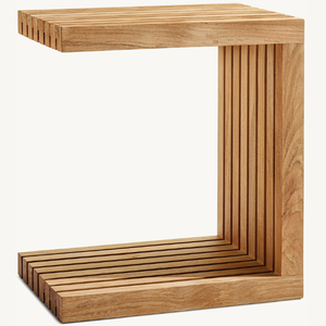 Mesa de Comedor de Diseño Único y Moderno para Restaurante o Cafetería, Madera de Teca Duradera de Alta Calidad para Uso en Exteriores y Espacios Comerciales - Product Image 2