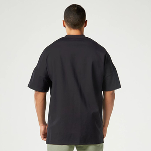 T-shirt surdimensionné personnalisé pour homme 100% coton, épaules tombantes, col montant étendu, haute qualité, dernière arrivée, meilleure fabrication - Product Image 5