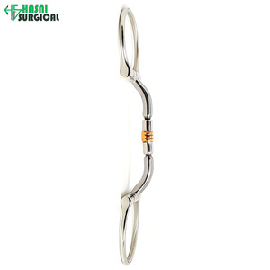 Mors à rênes Western de qualité professionnelle de 5 pouces avec rouleau en cuivre, mors pour cheval en acier inoxydable, instruments chirurgicaux - Product Image 3